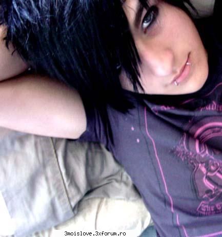 so...cool & real ..love his blue eye's emo boys